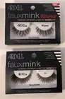 LOT OF 2 ASSORTED Ardell Faux Mink Black False Lashes Invisiband, Wispies & 811