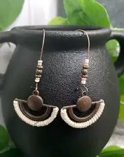 2.5” Bronze-tone Earring Set Bohemian Retro Drop Dangle New Free Ship B1087