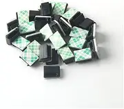 CHENGHAO 50Pcs Interior Accessories Car Vehicle Data Cord Cable Tie Mount Wires Fixing Clips Auto Fastener and Clip Organizer (Color Name : Black 50Pcs)