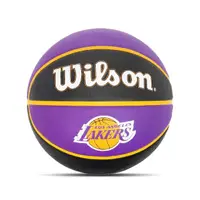 在飛比找momo購物網優惠-【WILSON】籃球 NBA Lakers 黑 紫金 洛杉磯