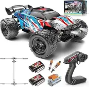 RC Cars 1:18 Entry-Level RC Car for Adults & Boys, All-Metal drivetrain 4x4 Off-Road RC Racing Truck High Speed 40 km/h, with 2 Rechargeable 1200 mAh Batteries,Fast Remote Control Car for Adults