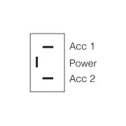 Narva 60063BL Momentary (On)/Off/Momentary (On) Heavy-Duty Toggle Switch