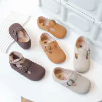 在飛比找蝦皮購物優惠-RUIRUI兒童勃肯鞋2023春秋新款女童皮鞋日系男童鞋子單