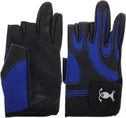 BESPORTBLE 1 Pair Non Slip Fishing Gloves with Pattern Three Finger Design for Enhanced for Running Hiking and Cycling Unisex Neoprene Gloves for Men and Women