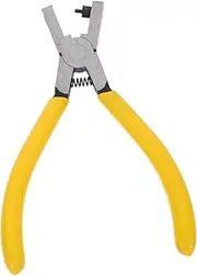 TEHAUX 2 Watch Strap Punch Pliers Belt Hole Puncher Small Hole Punch Watch Repair Tool Kit Watch Repair Kit Two Cuticle Pusher Planner Hole Punch Grommet Wristbands Cuticle Kit Abs Yellow