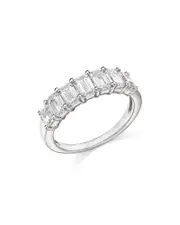 Bloomingdale's Fine Collection Emerald Cut Certified Diamond Band in 14K White Gold, 2.0 tcw