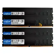 Crucial 4x 8GB 1RX8 PC4-2133P DDR4 17000Mhz 288Pin UDIMM Desktop Memory RAM
