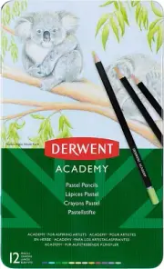 Derwent Academy Pastel Colour Pencil Tin of 12