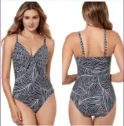 Miraclesuit Siera Lush Lanai Pin-Up One Piece Swimsuit NEW