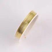 Gold 2 Rolls Beading Wire Jewelry Making Wire Handmade Craft Cord String DIY Jewelry