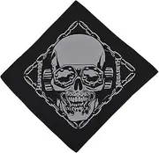 [Megadeth] Bandana Vic Rattlehead Band Logo Official Black One Size
