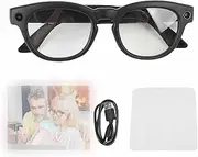 AI Smart Glasses - Light Reading Glasses with Anti-Blue Light & Auto-Color Change Lenses, Real-Time Translation in 11 Languages, Voice Assistant, Multi-Functional Video Photography,Black