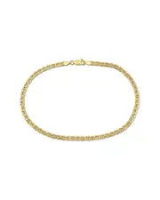 10K Italian Gold Marine Link Chain Ankle Bracelet
