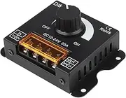 LED Dimmer Switch for LED Lights, Dimmer Switch Knob, PWM Dimming Controller for Adjust Brightness ON/Off Switch with Aluminum Housing