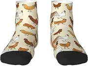 [JBYJBX] A Brood Of Chickens Print Adult Socks Womens Mens Workout Thermal Cozy All-Season Gift Holiday Articles Use