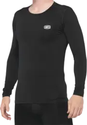 100% 40045-00001 Basecamp Jersey - Long-Sleeve - Black - Medium