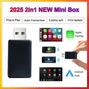 2 in1 Wireless Carplay Android Auto Adapter WiFi BT Auto Connect USB Dongle