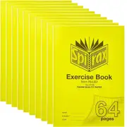 Spirax P106 Exercise Book Ruled 8mm 70gsm 64 Page A4 [10 Pack]