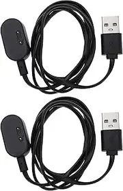ECSiNG 2Pcs Smart Watch USB Charging Cable Replacement Compatible with Imoo Watch Phone Z6 USB Cable Charger Smartwatch Accessories 1m
