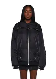 [Dolls Kill] Baddie Undercover Oversized Bomber Jacket (Fairfax)