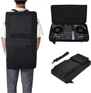 MegaDive DJ Controller Case for Pioneer DDJ FLX6, FLX6 GT, SX, SX2, SX3, 800, 808, T1 - Black - Polyester - Shoulder Strap - Adjustable - DJ Case