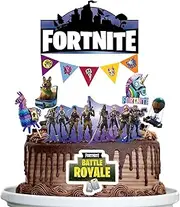 12PCS Video Game Cupcake Toppers, Battle Cake Toppers set, Video Game Cake Decorations Party Supplies (cake topper)
