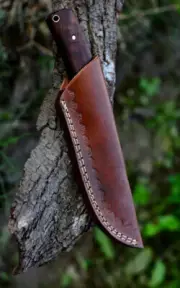 Handcraft Fixed blade Knife Leather Sheath Brown Knife Holster