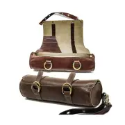 Leather Art Paint Brush Case for Plein Air Outdoor Easel or Artist Tripod Org...