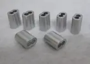 100 Aluminum 5/32" Sleeves Torsion Cable Wire Swage Ferrules Garage Door Bulk