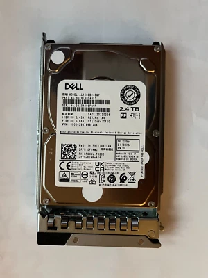 F9NWJ DELL TOSHIBA 2.4TB 10K 12Gbps 2.5" 512e SAS 0F9NWJ AL15SEB24EQY R740 R640