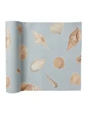 [Madras Link] Shelly Beach Table Runner 35X200cm in Blue