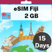 eSIM Fiji - 2 GB - 15 Days - Travel eSIM | QR code activation