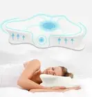 Cervical Pillow, Pain Relief Pillow for Neck Support, Ergonomic Contour (White)