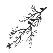 Creative Metal Tree Branches Wall Art Featuring 5 Birds for Any Setting