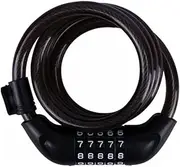ACAECMGGFP Bicycle 5-Digit Combination Lock Portable MTB Bike Security Combination Lock Scooter Anti-Theft Steel Cable Padlock Scooter Parts Accessories(B)