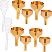 Cabilock 10pc Metal Mini Funnels for Perfume Oil Craft Jewelry Casting Droppers Narrow Opening 3ml Precise Filling