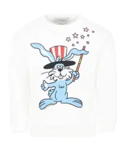 Stella McCartney Kids Graphic Pullover Sweater 8Y,6Y,4,4Y,6,8 White