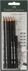 Faber-Castell Smooth Aquarelle Graphite Pencils Blister Pack of 6, (18-117897)