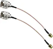ECSiNG 2PCS 15CM SMA to PL259 Adapter Cable, SMA Male to UHF Male PL259 Coax Cable RG316, Compatible with Antennas, CB Radio, Wi-Fi Radios, GPS, RF Devices