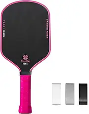 TitanEdge V6 Pro Pickleball Paddle,16mm T700 Carbon Fiber Face, Unibody Design, Polypropylene Core, Lightweight Pickleball Paddle,Durable Pickleball Racket for All Levels