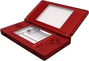 eXtremeRate Scarlet Red Replacement Full Housing Shell for Nintendo DS Lite, Custom Handheld Console Case Cover with Buttons, Screen Lens for Nintendo DS Lite NDSL - Console NOT Included