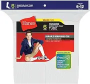 [Hanes] Over-The-Calf Crew Socks 6-Pack