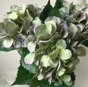 ARTIFICIAL FLOWER STEM GREEN MAUVE HYDRANGEA STEM SILK FLOWERS DIY ARRANGEMENT