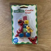 Vintage 1998 Sesame Street Elmo Candle Cake Toppers