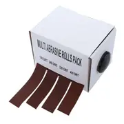 Abrasive Paper Sandpaper with Dispenser Drawable Emery Cloth Roll Metal Kit