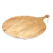 Davis & Waddell Provence Round Serving Board 57 x 77 x 3.5cm - Mango Wood