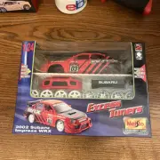 Diecast Maisto Excess Tuners Metal Model Kit 2002 Subaru Impreza WRX 1:24 MIB
