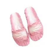 Catzon Womens Cabbage Shoes Funny Pool Beach Slippers-Pink