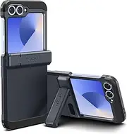 [Spigen] Tough Armor Pro Case Designed for Samsung Galaxy Z Flip 6 Case Air Cushion Protection Technology Hinge Protection Kickstand Raised Edge Hard PC Cover - Metal Slate