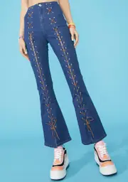 [dELiA*s by Dolls Kill] Beach Break Lace Up Jeans